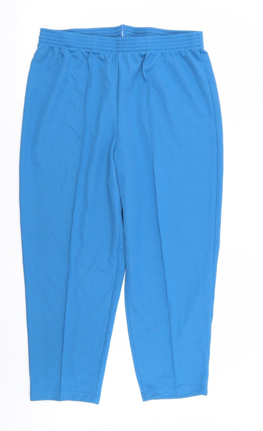 slimma Womens Blue   Trousers  Size 18 L23 in - Stretch waistband
