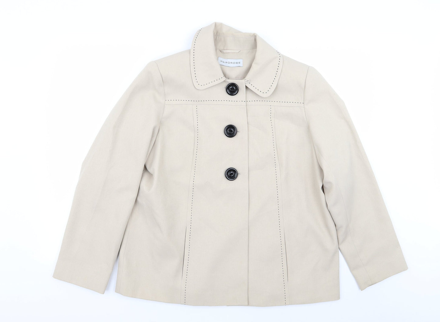 Wardrobe Womens Beige   Jacket Blazer Size 16