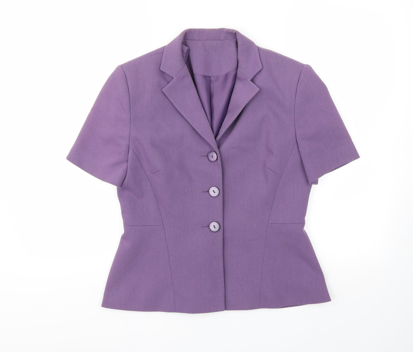 Richards Womens Purple   Basic Blouse Size 10