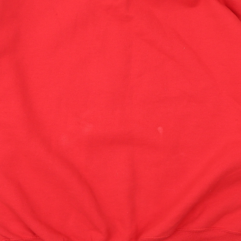 Gildan Womens Red   Pullover Jumper Size L