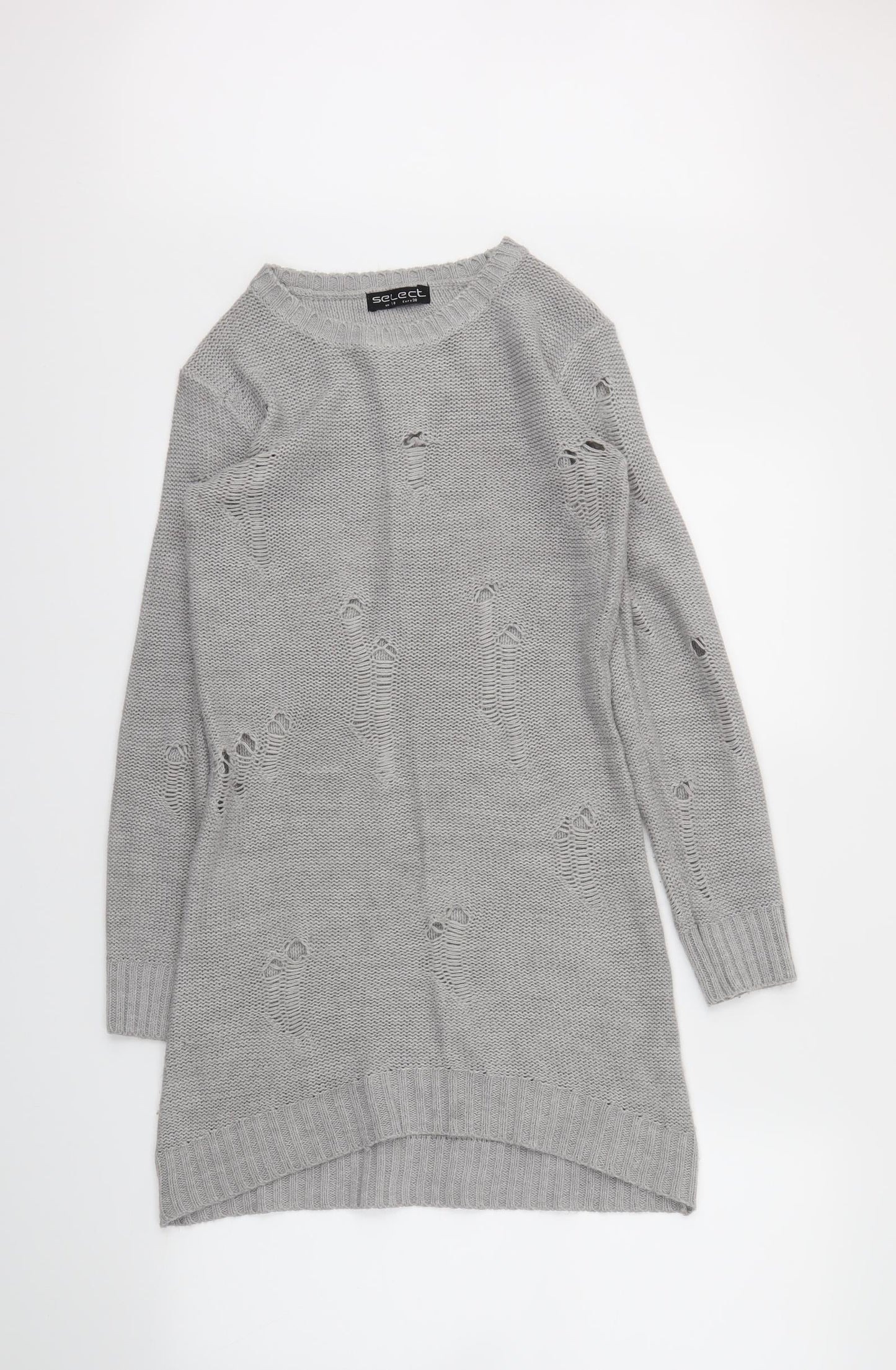 Select Womens Grey   Pullover Jumper Size 10