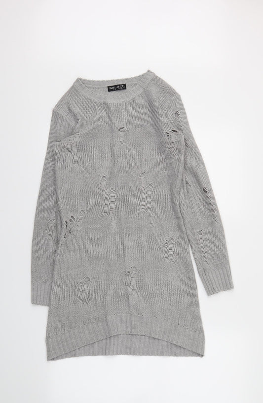 Select Womens Grey   Pullover Jumper Size 10