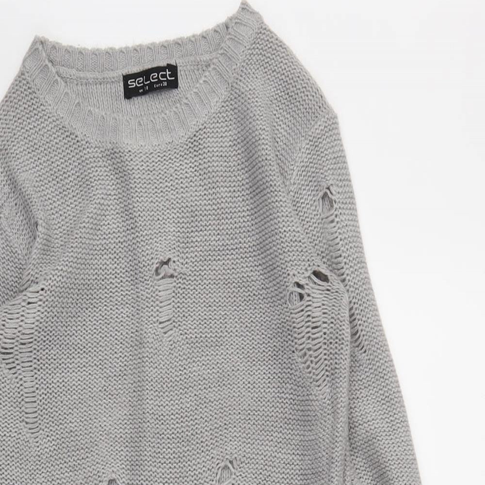 Select Womens Grey   Pullover Jumper Size 10