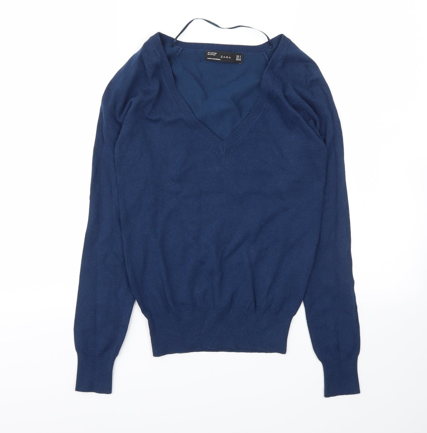 Zara Womens Blue   Pullover Sweatshirt Size S