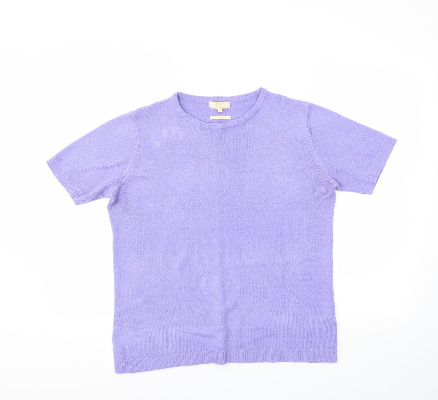 Classic Womens Purple   Pullover Jumper Size M