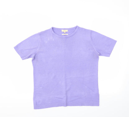 Classics Womens Purple   Pullover Jumper Size M