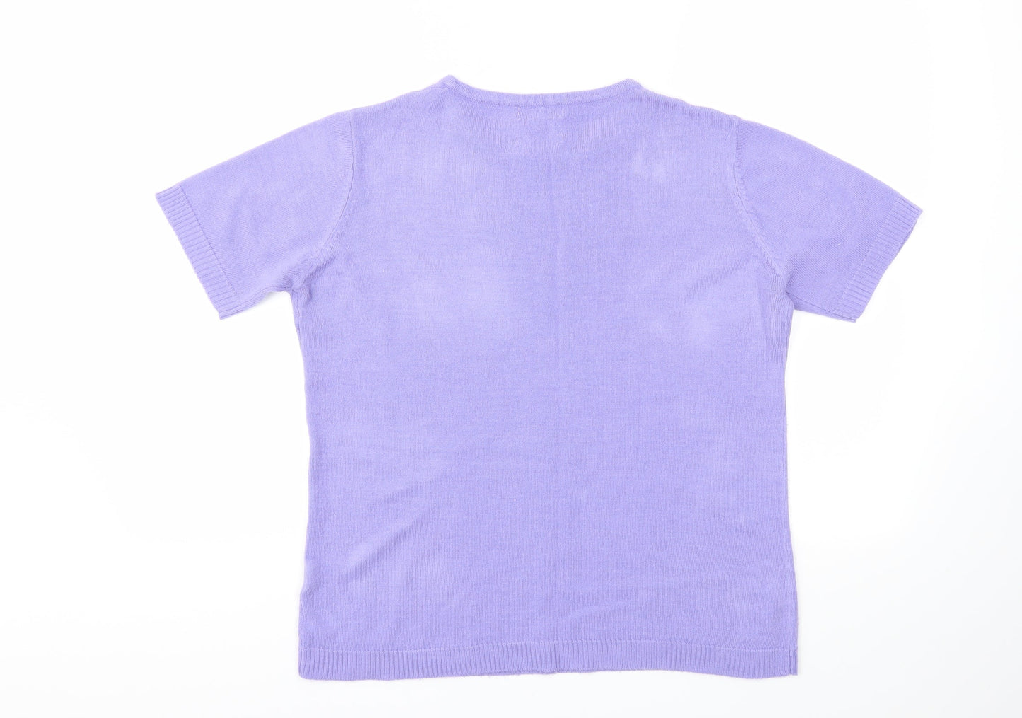 Classic Womens Purple   Pullover Jumper Size M