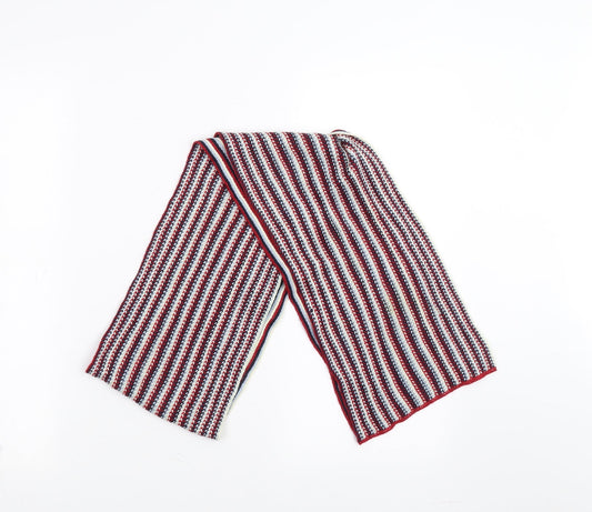 Dents Mens Red Striped  Scarf  One Size