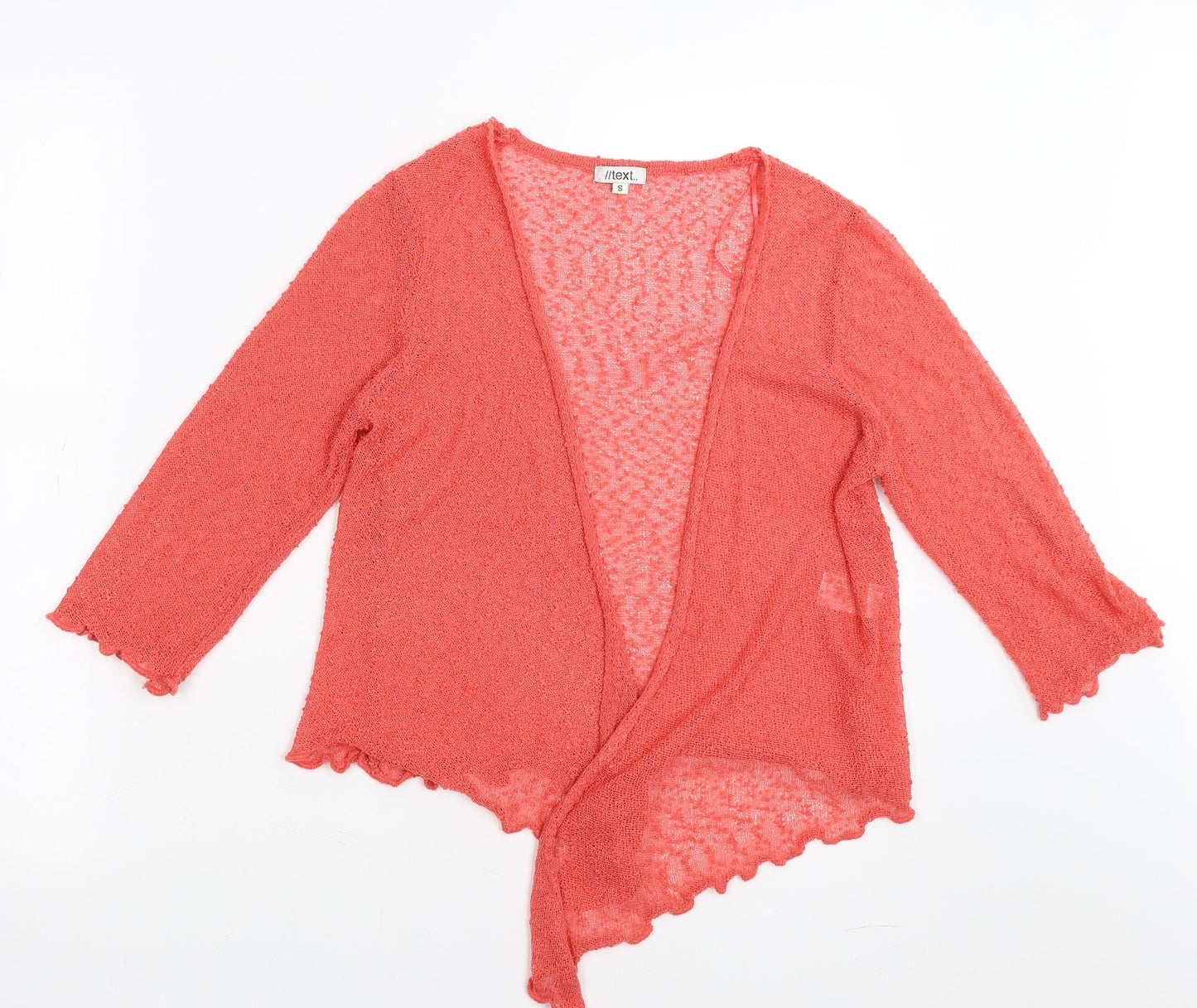 TEXT Womens Orange   Pullover Jumper Size S