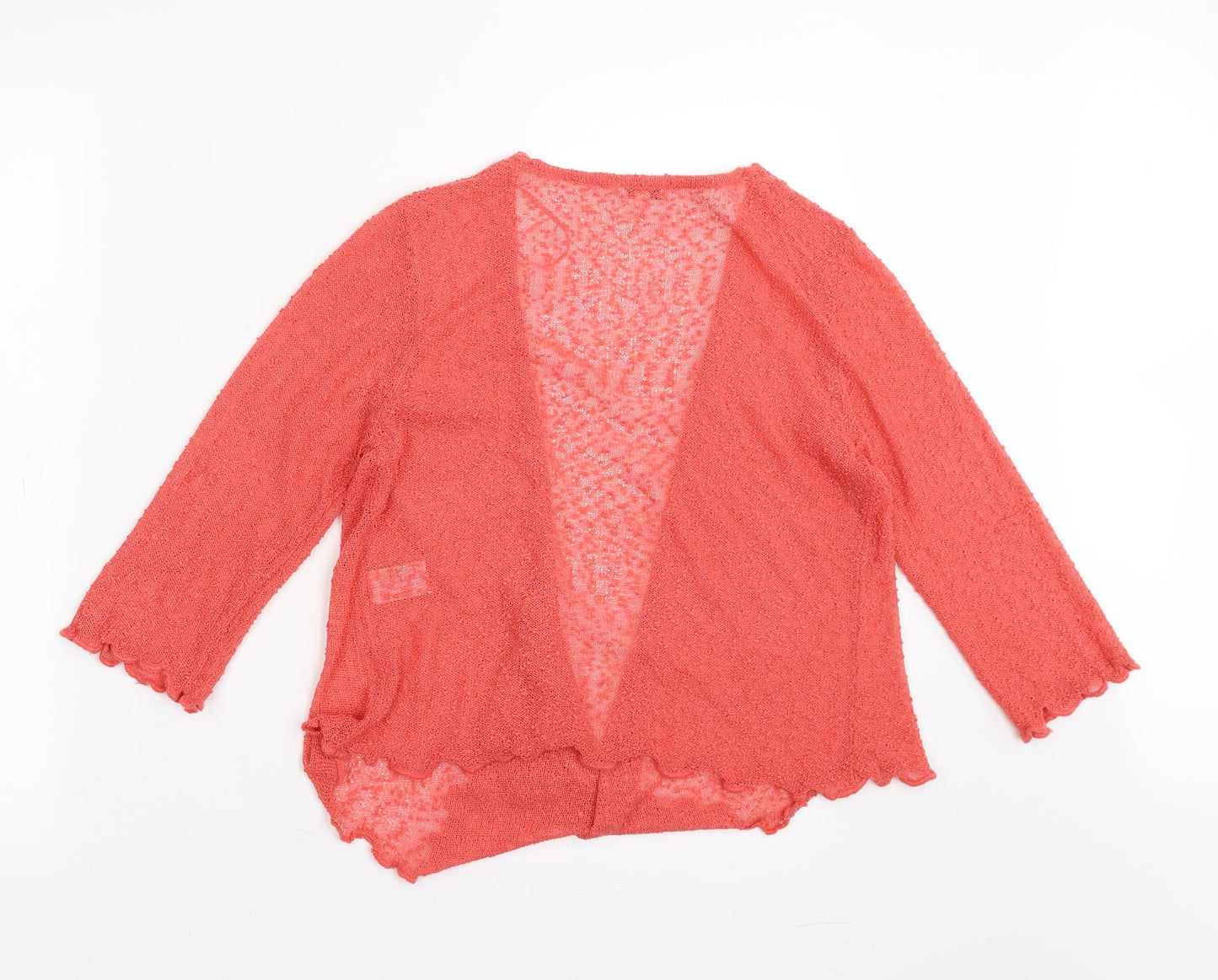 TEXT Womens Orange   Pullover Jumper Size S