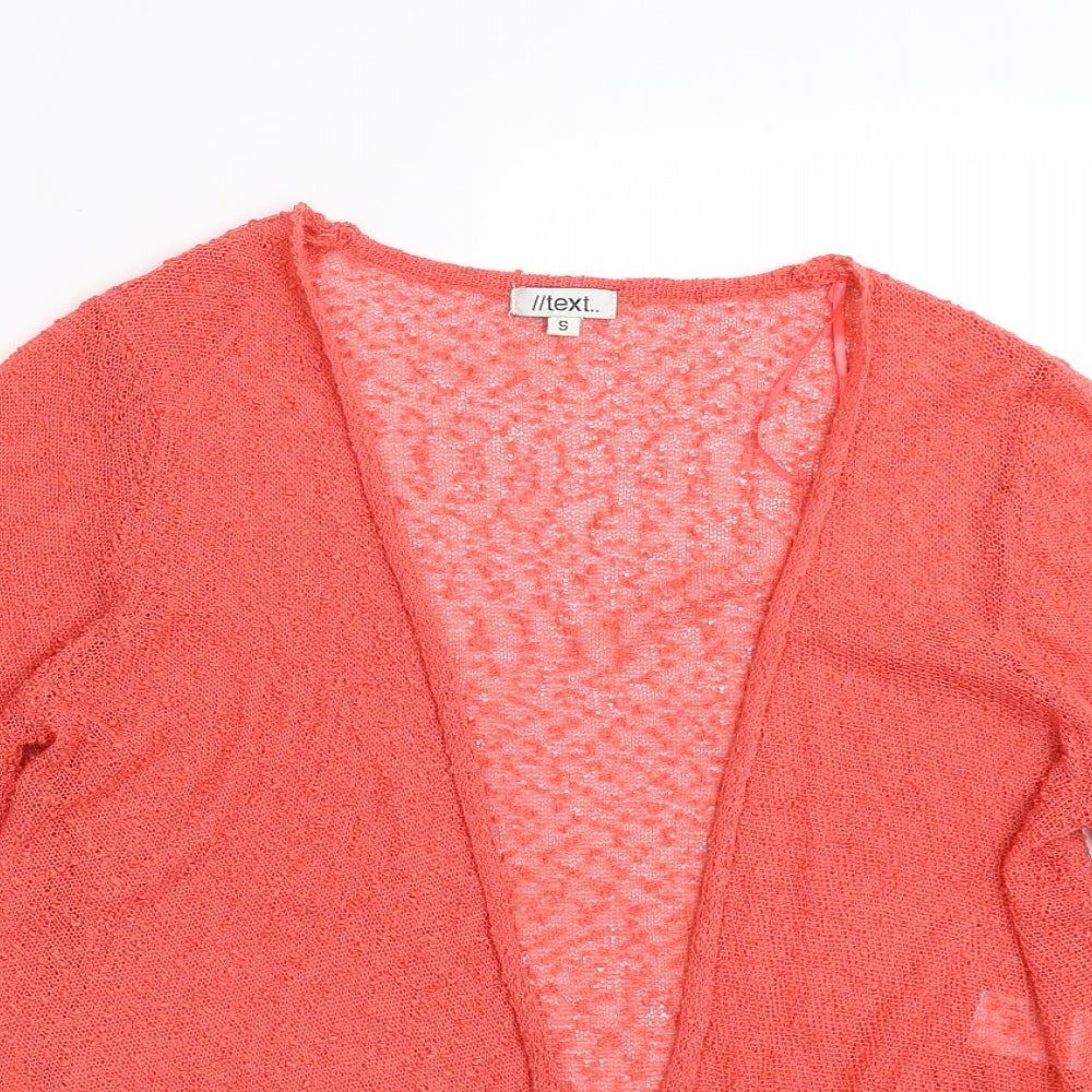 TEXT Womens Orange   Pullover Jumper Size S