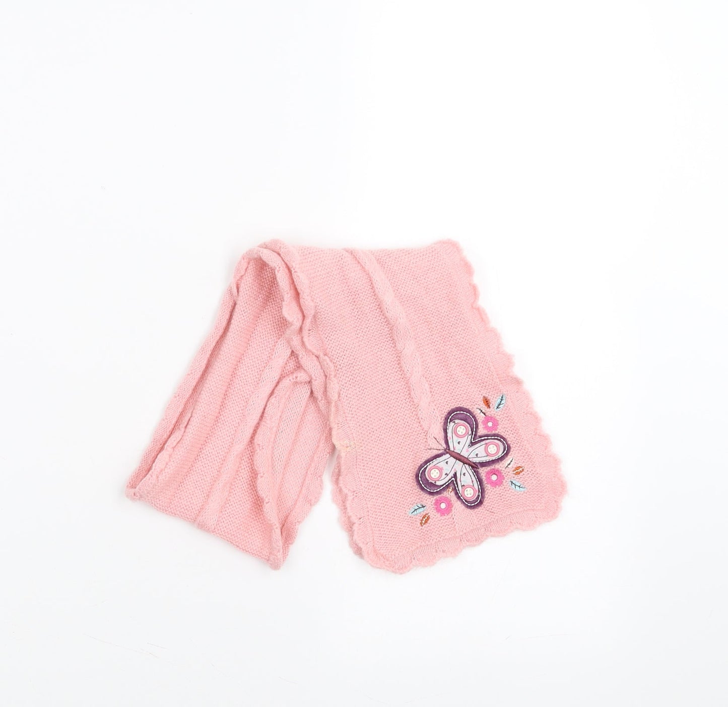 Preworn Girls Pink   Scarf Scarves & Wraps One Size  - Embroidered detail