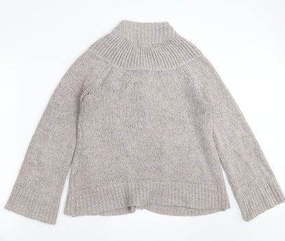 Back view of EA women’s grey cardigan jumper, size S