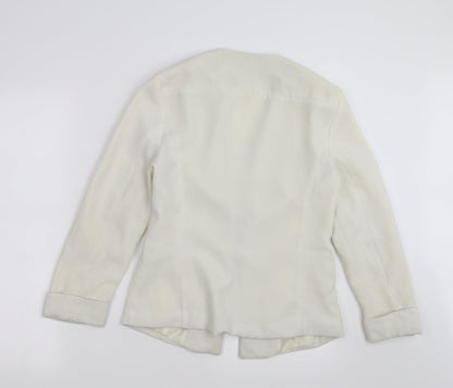 Primark Womens Ivory   Jacket Blazer Size 10  - Off White