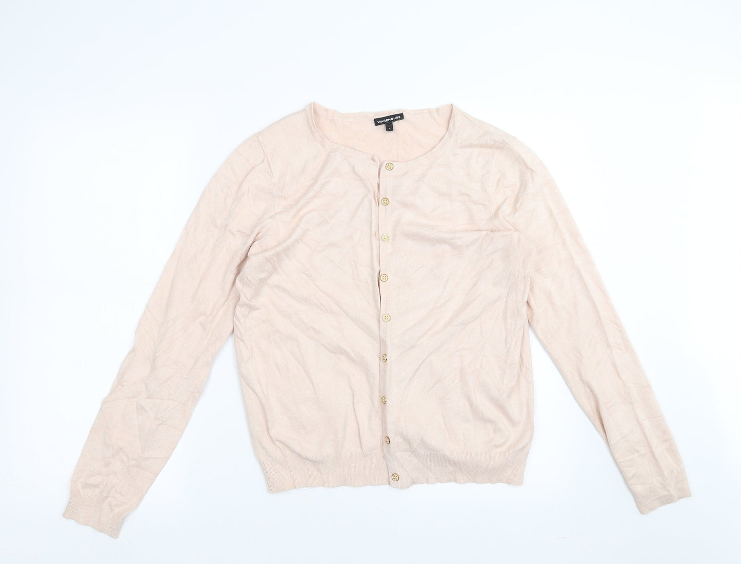 Warehouse Womens Pink   Cardigan Jumper Size L