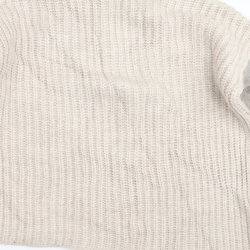 Marks and Spencer Womens Beige  Knit Pullover Jumper Size S  - Colour Block