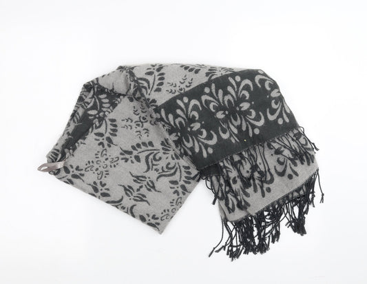 Preworn Womens Grey Floral   Shawl/Wrap
