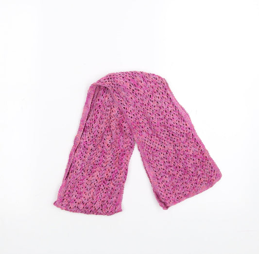 Preworn Womens Pink    Scarf   - open knit