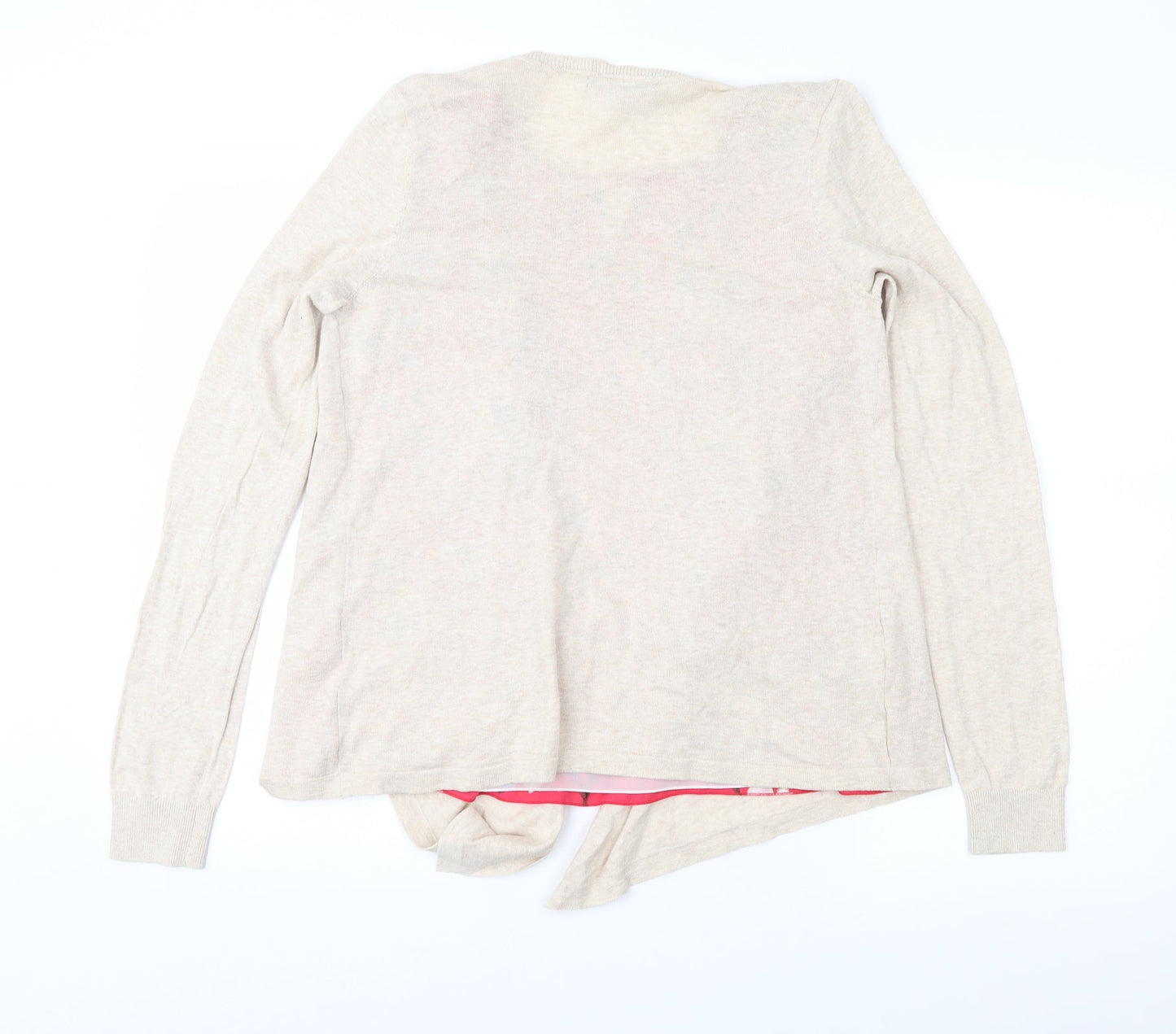NEXT Womens Beige Floral  Pullover Jumper Size 12