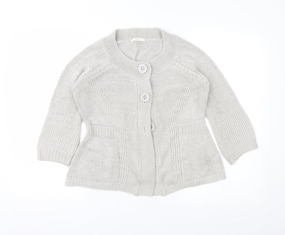 Marks & Spencer Womens Grey   Cardigan Jumper Size 14