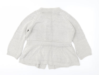 Marks & Spencer Womens Grey   Cardigan Jumper Size 14