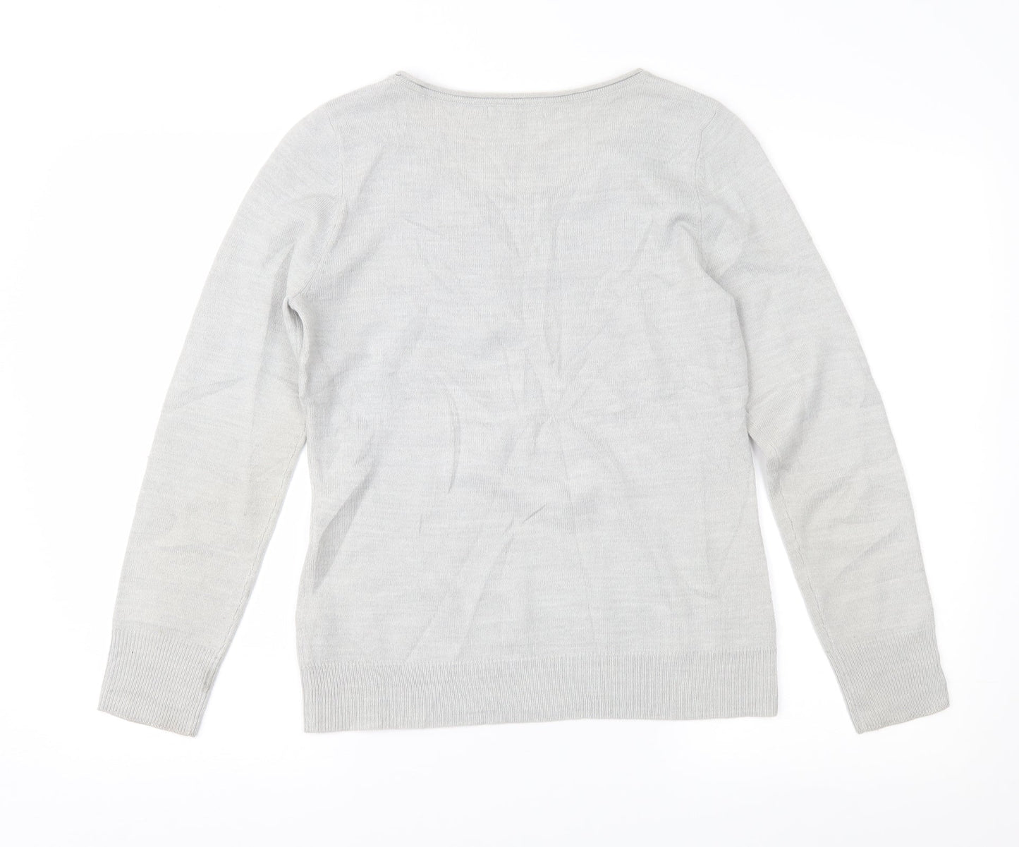 Per Una Womens Grey   Pullover Jumper Size 12
