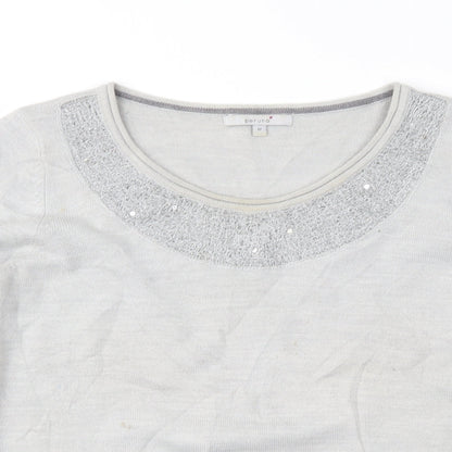 Per Una Womens Grey   Pullover Jumper Size 12