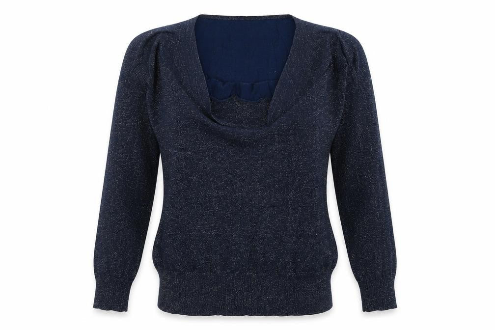 Oasis Womens Blue   Pullover Jumper Size S