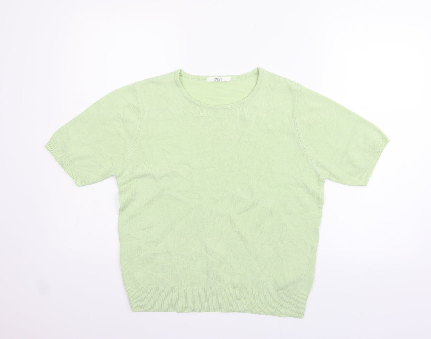 Marks and Spencer Womens Green   Pullover Jumper Size 14