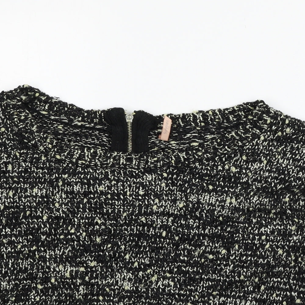 SWEEWE  Womens Black   Pullover Sweatshirt Size M