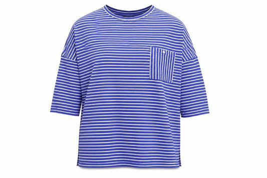 Primark Womens Blue Polka Dot  Basic T-Shirt Size L