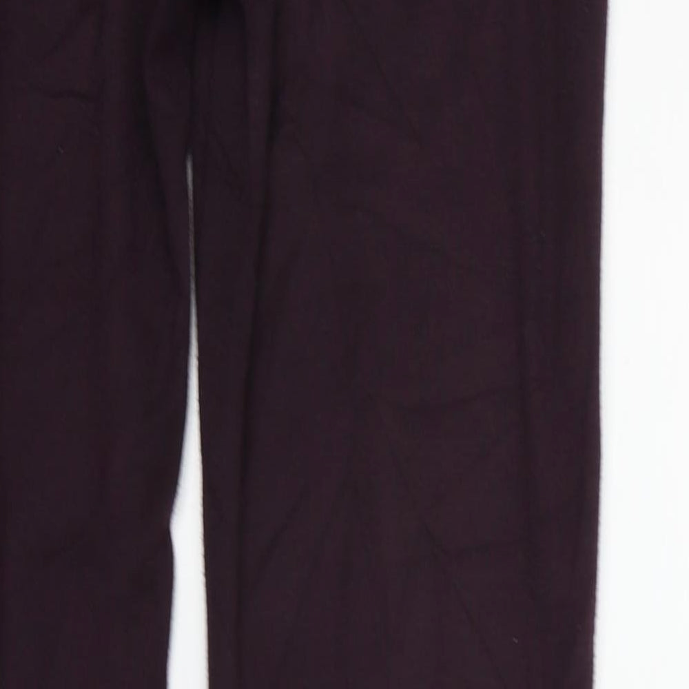 Marks and Spencer Womens Purple   Trousers  Size 10 L28 in