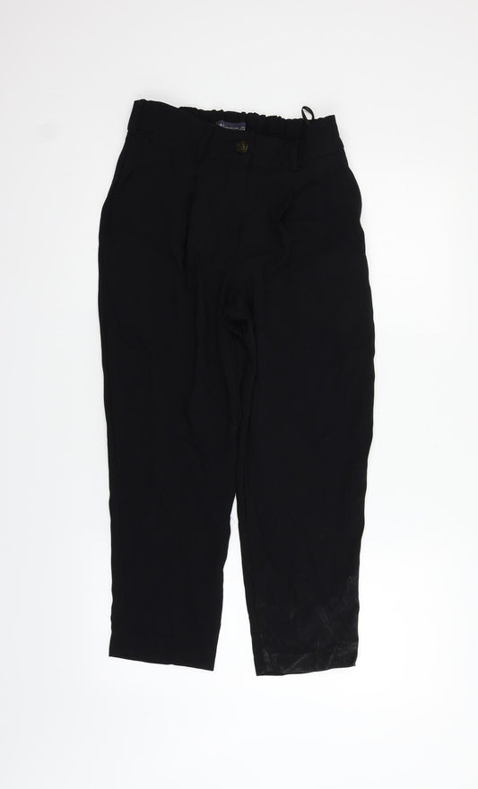 Marks and Spencer Womens Black   Trousers  Size 8 L23 in