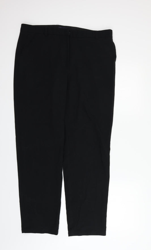 Marks and Spencer Womens Black   Trousers  Size 16 L29 in