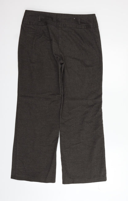 Back view of Principles women’s brown trousers, size UK 12, 26-inch leg
