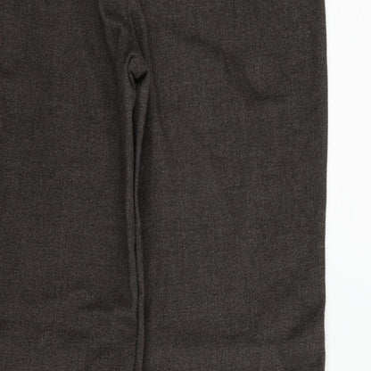 Brand and care label for Principles women’s brown trousers, size UK 12, 26-inch leg
