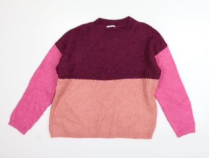 Additional front view of Roman women’s purple jumper, size M