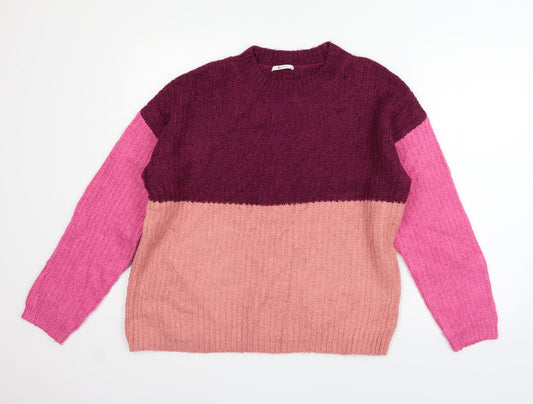 Roman Womens Purple   Pullover Jumper Size M