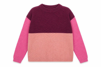 Front view of Roman women’s purple jumper, size M