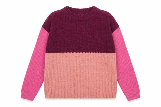 Front view of Roman women’s purple jumper, size M