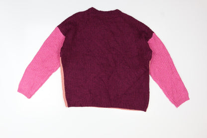 Back view of Roman women’s purple jumper, size M