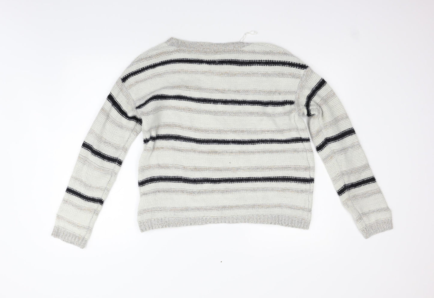 Cameo rose Womens Beige Striped  Pullover Jumper Size M