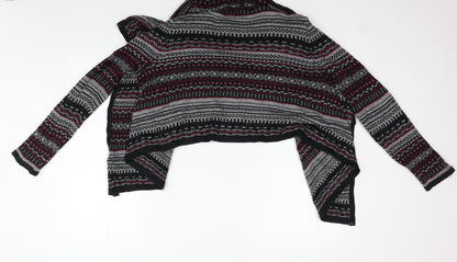Forever 21 Womens Black Geometric  Cardigan Jumper Size S