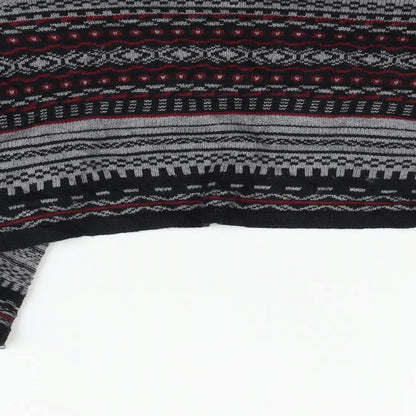 Forever 21 Womens Black Geometric  Cardigan Jumper Size S
