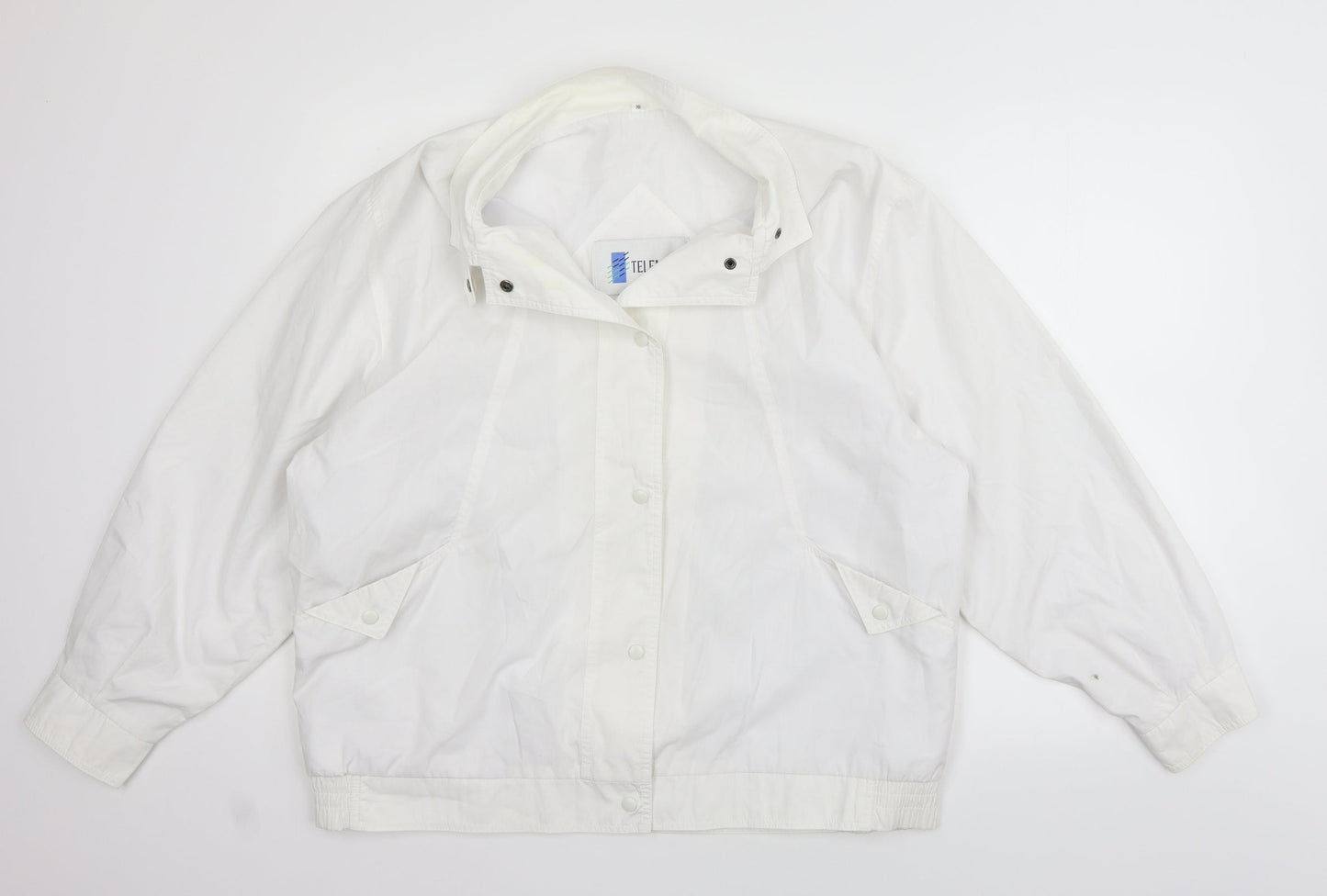 Telemac Womens White   Jacket Coat Size 16  - washable marks