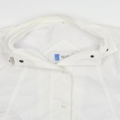 Telemac Womens White   Jacket Coat Size 16  - washable marks