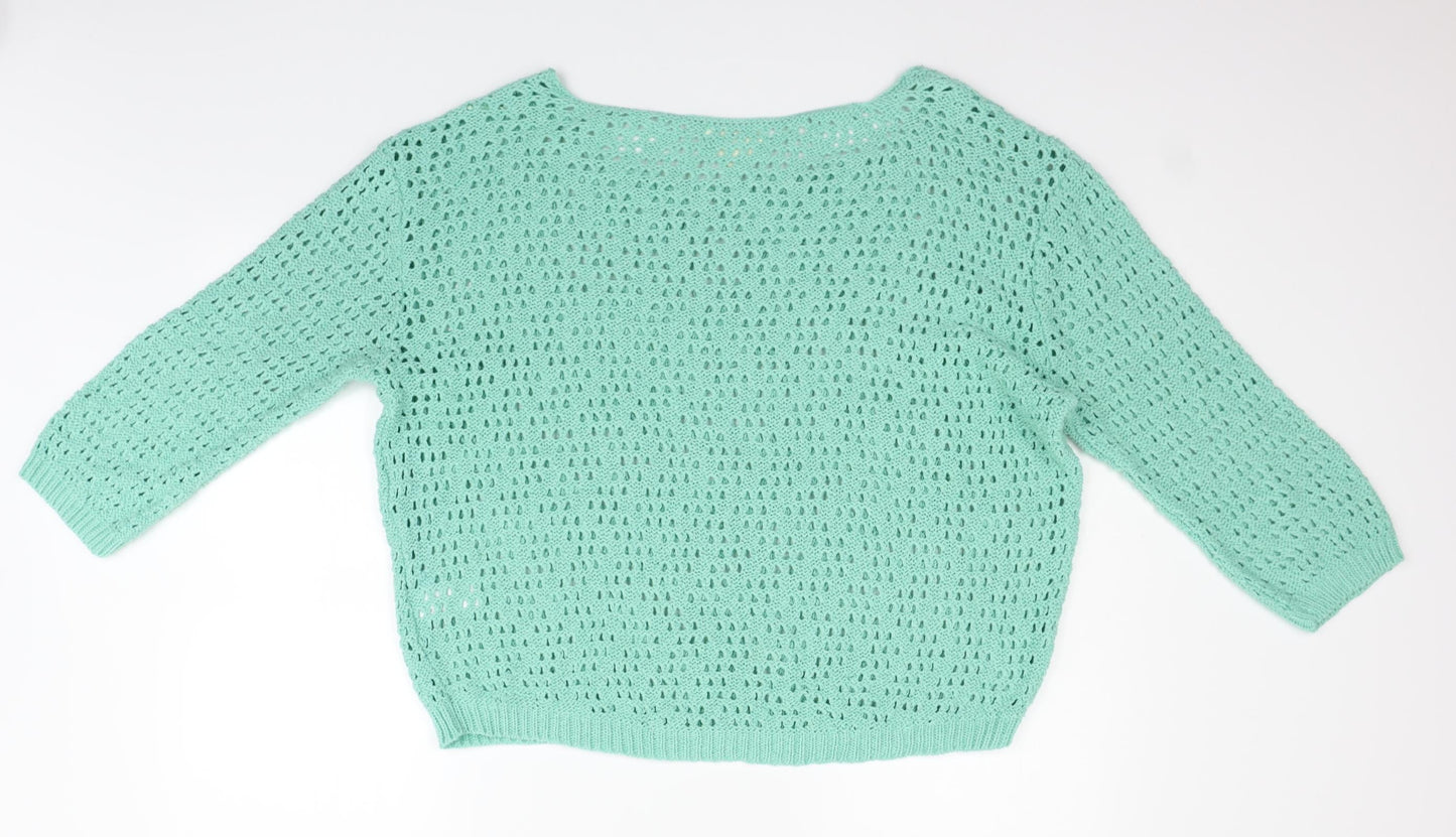 NEXT Womens Green   Pullover Jumper Size 14