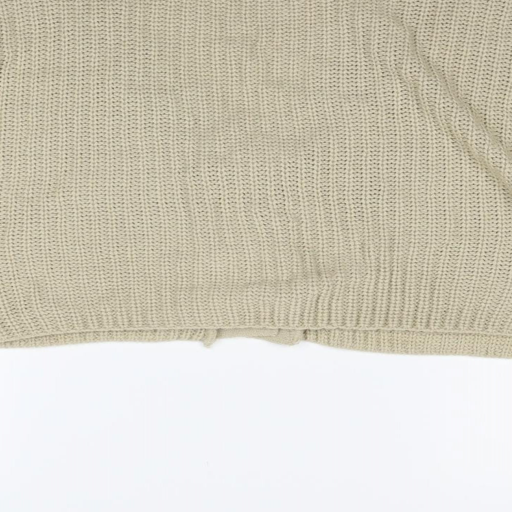 Missguided Womens Beige   Cardigan Jumper Size S
