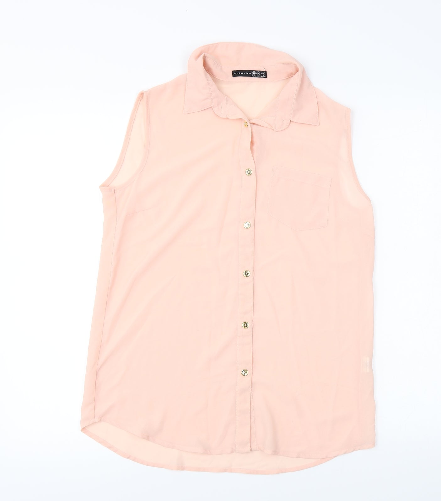 Atmosphere  Womens Pink   Basic Button-Up Size 10