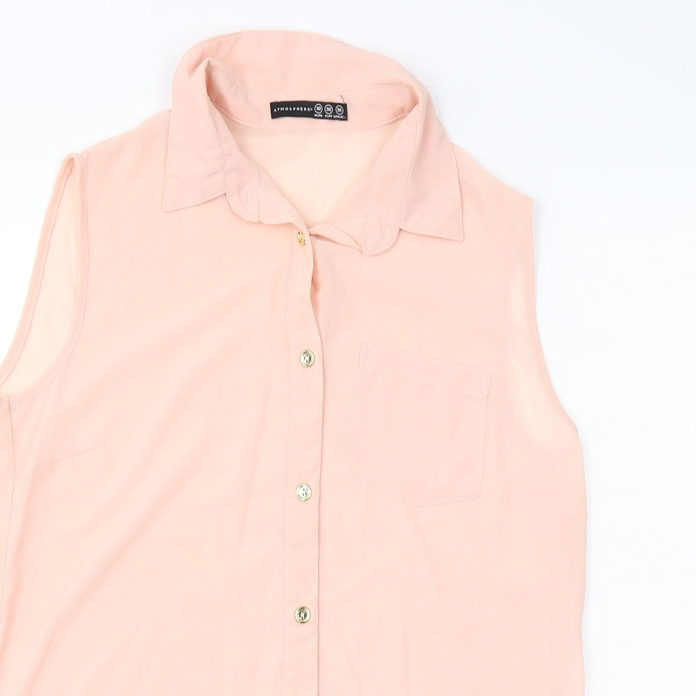 Atmosphere  Womens Pink   Basic Button-Up Size 10